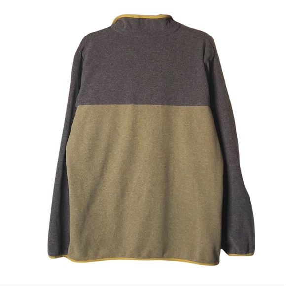 Columbia Jacket Men’s 1/4 Snap Button Pull Over Fleece Beige Brown Size Medium - Picture 4 of 6